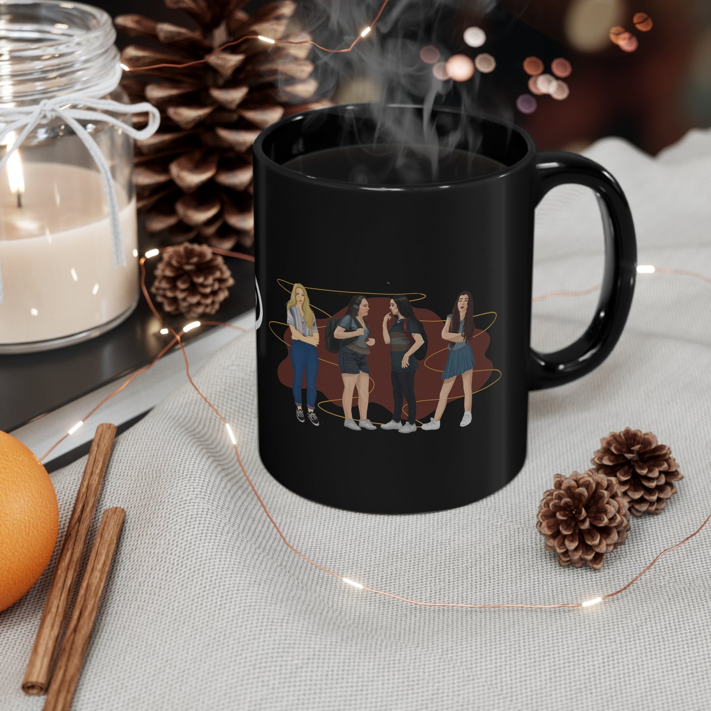 What's the Rule Character Art Mug 11oz Black Mug