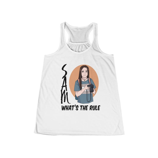 Sam WTR Women's Flowy Racerback Tank What's the Rule