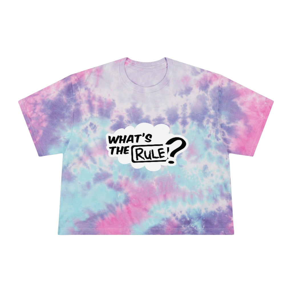 What's the Rule Women's Tie-Dye Crop Tee