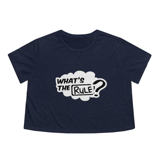 What's the Rule New Women's Flowy Cropped Tee