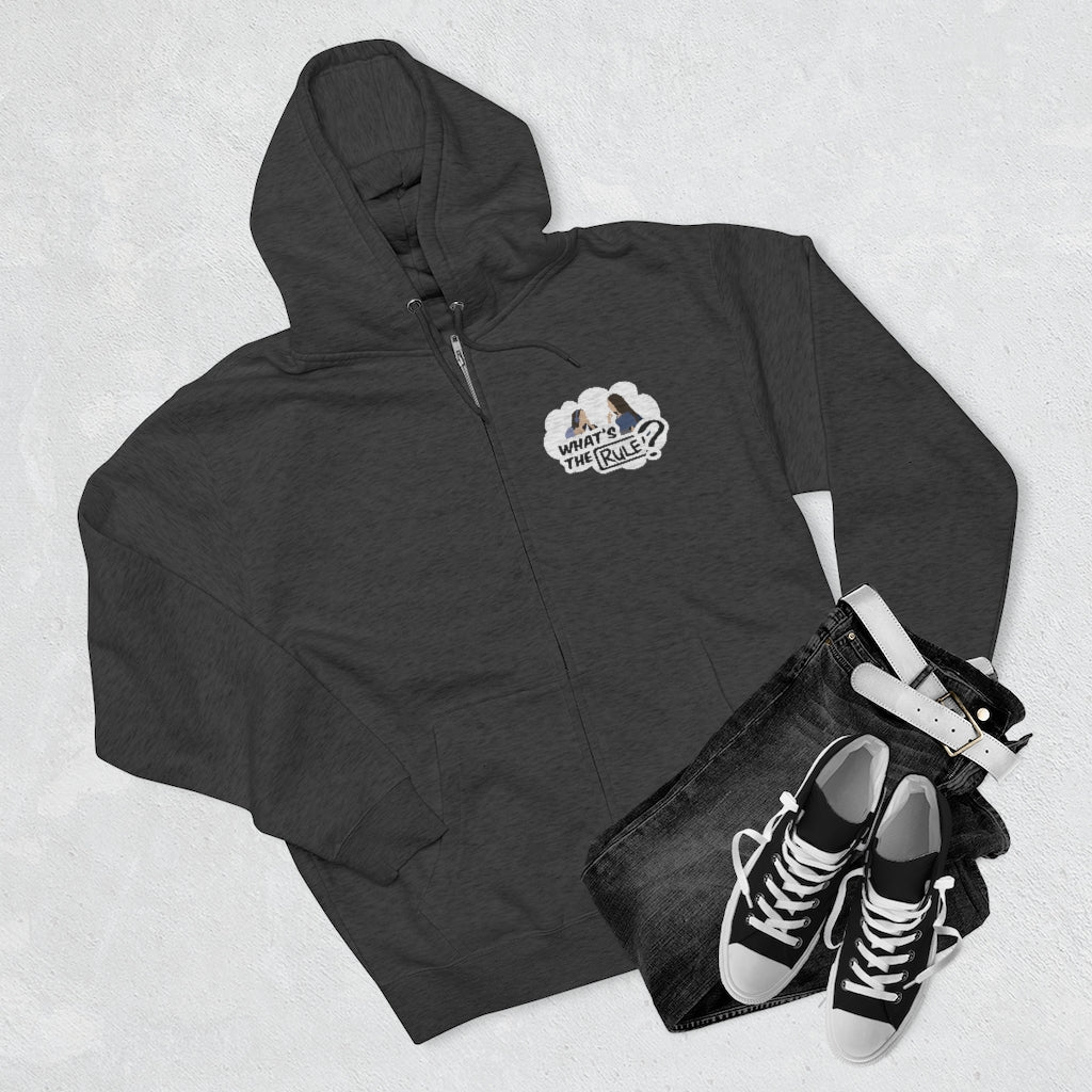 Sam & Jack What's the Rule Unisex Premium Full Zip Hoodie