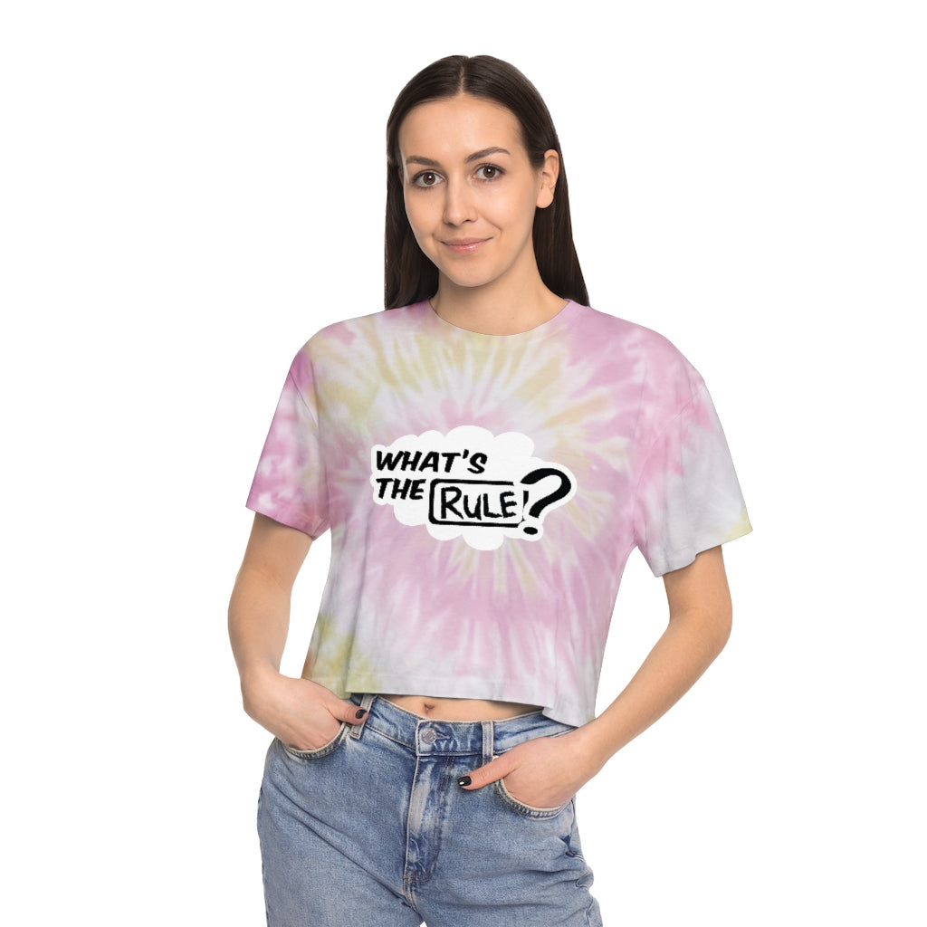 What's the Rule Women's Tie-Dye Crop Tee