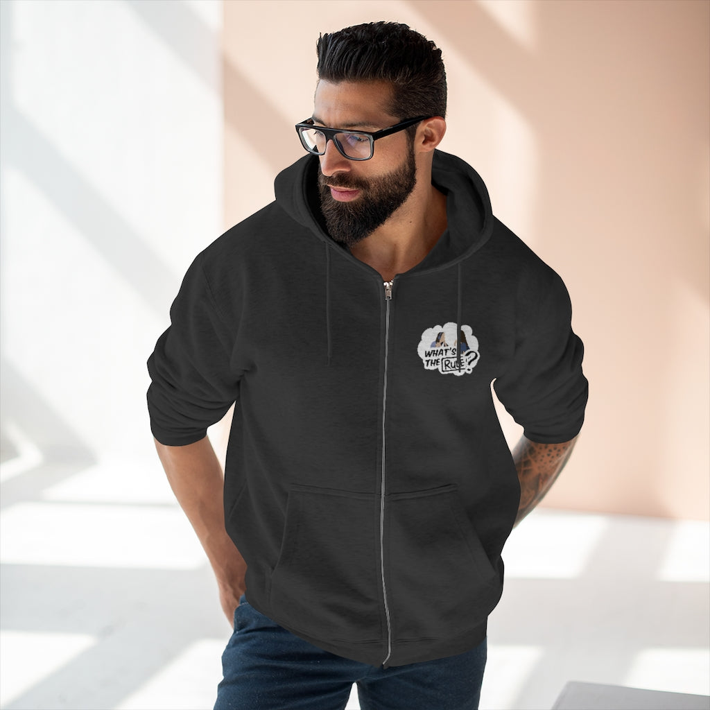 Sam & Jack What's the Rule Unisex Premium Full Zip Hoodie