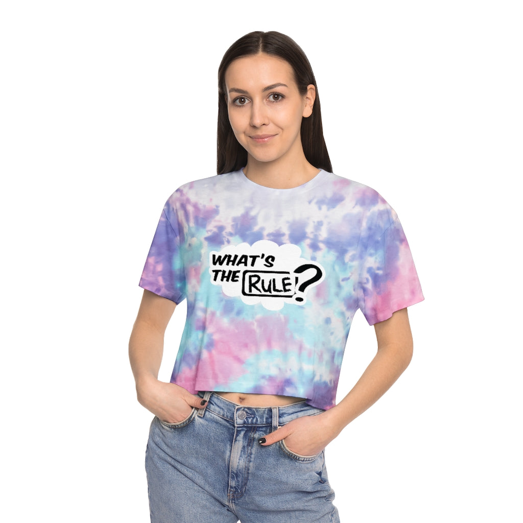 What's the Rule Women's Tie-Dye Crop Tee