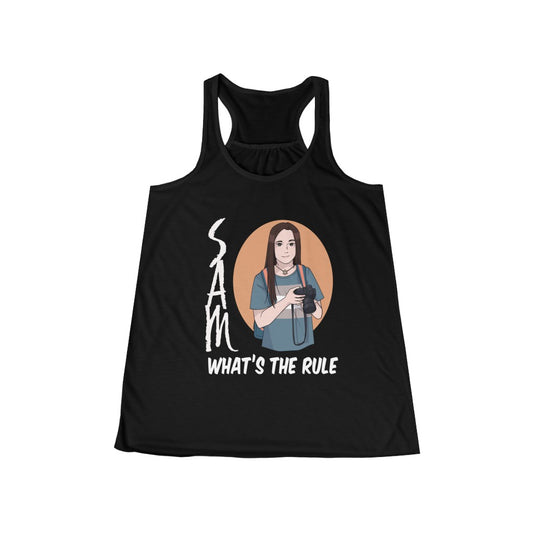 Sam WTR Women's Flowy Racerback Tank What's the Rule