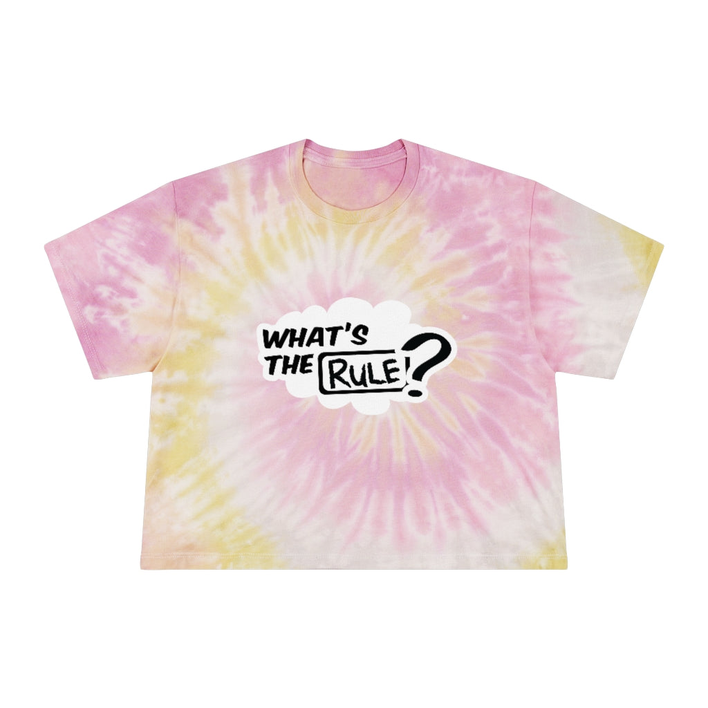 What's the Rule Women's Tie-Dye Crop Tee