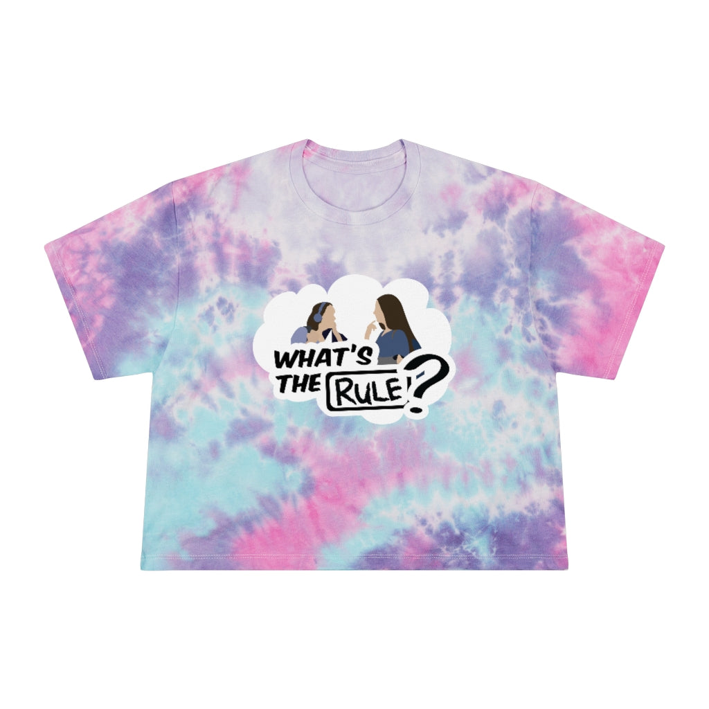 Sam & Jack What's the Rule Women's Tie-Dye Crop Tee