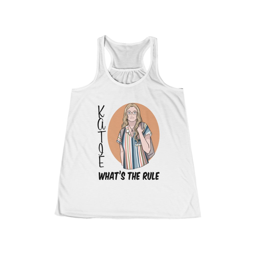 Katie | Women's Flowy Racerback Tank | What's the Rule