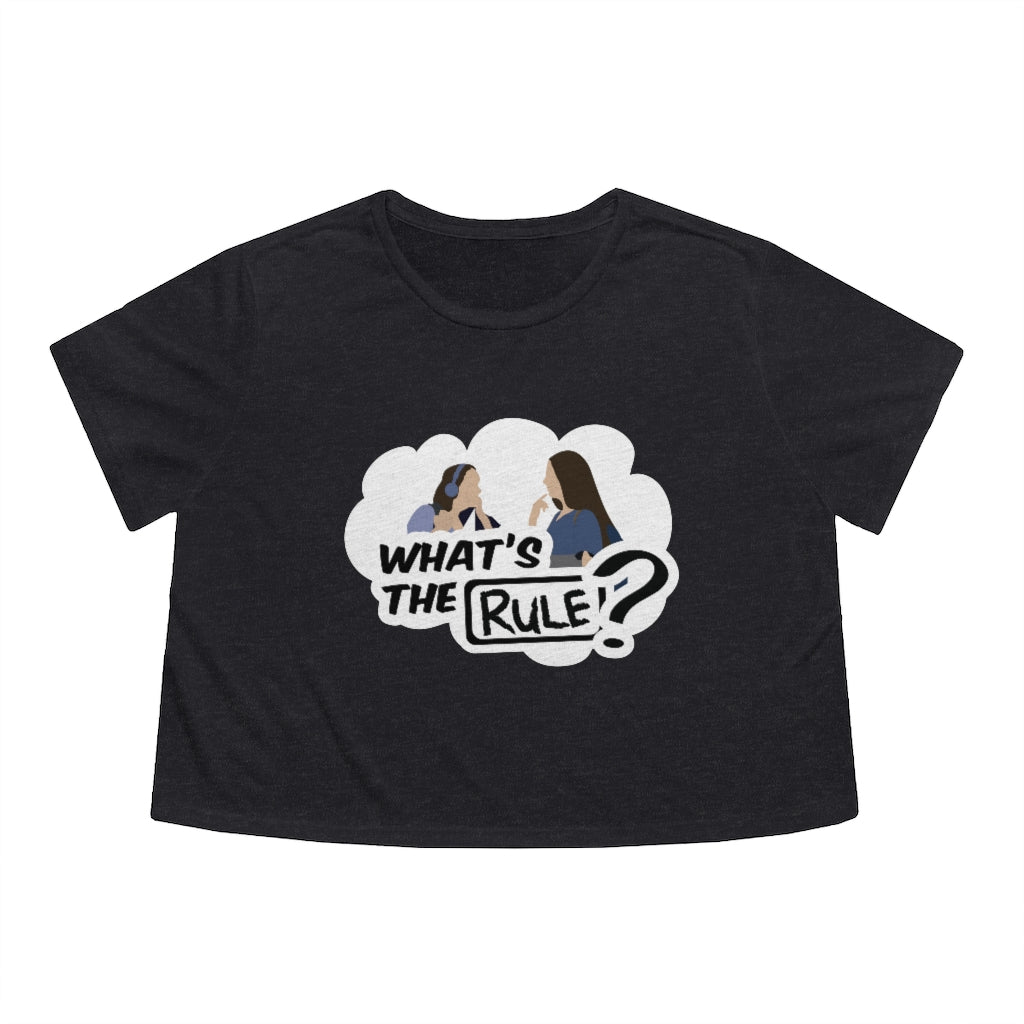 Sam & Jack | What's the Rule | Women's Flowy Cropped Tee