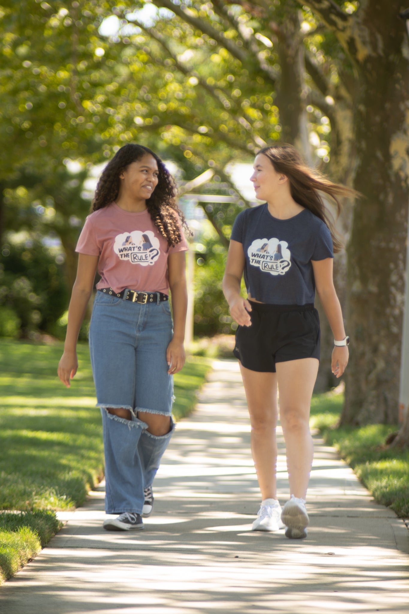 Sam & Jack | What's the Rule | Women's Flowy Cropped Tee