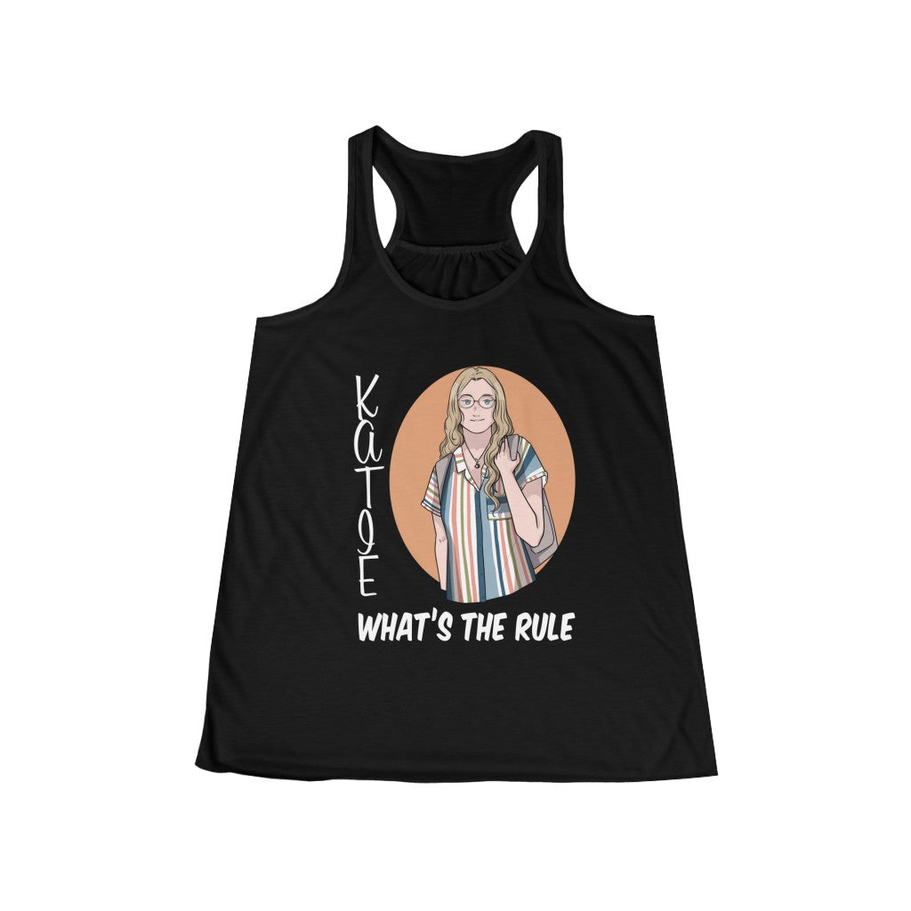 Katie | Women's Flowy Racerback Tank | What's the Rule